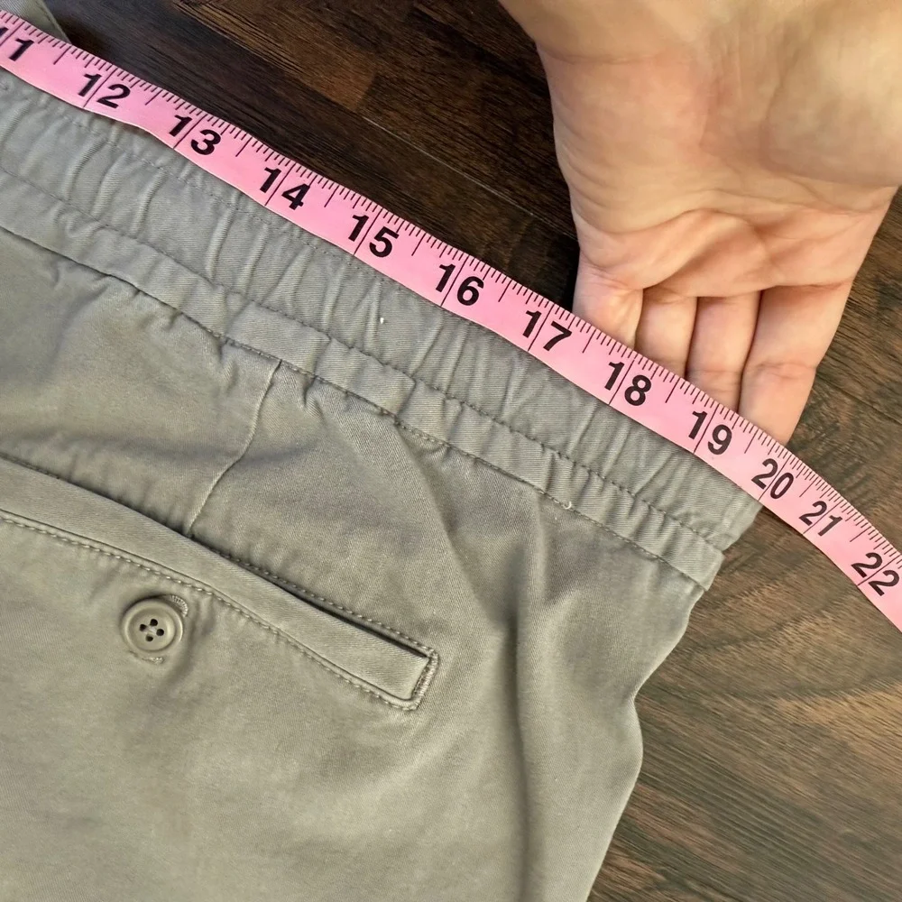 J‎ Crew Chino Pants Medium Drawstring Gray Relaxed Taper Sportsman's Outftter